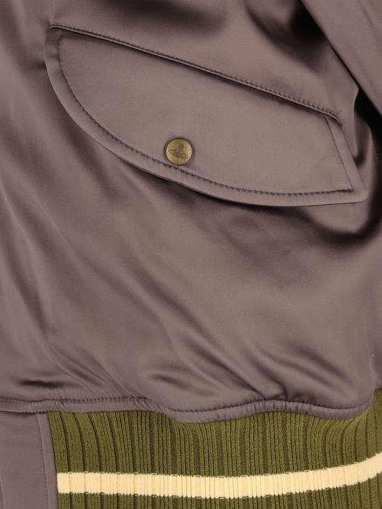  비비안웨스트우드 자켓 비비안 웨스트우드 로고 지퍼 재킷 토프 - VIVIENNE WESTWOOD