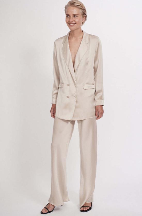  실크 런드리 수트 자켓 릴렉스드 블레이저 헤이즐넛 - SILK LAUNDRY