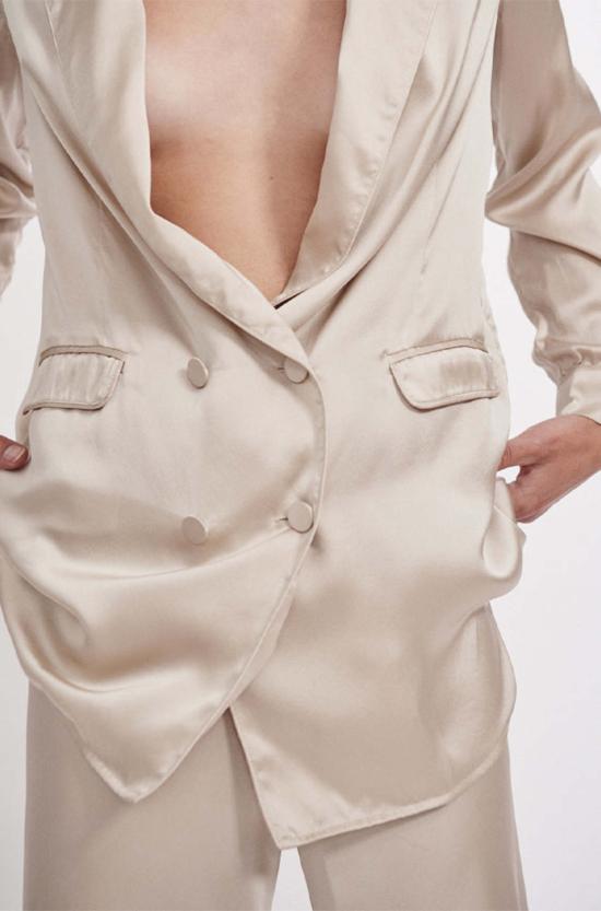  실크 런드리 수트 자켓 릴렉스드 블레이저 헤이즐넛 - SILK LAUNDRY