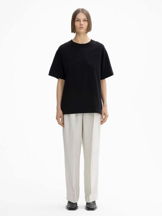  House of Dagmar 반팔 티셔츠 하우스 오브 다그마 오버사이즈 코튼 티셔츠 블랙 - OTHER BRANDS