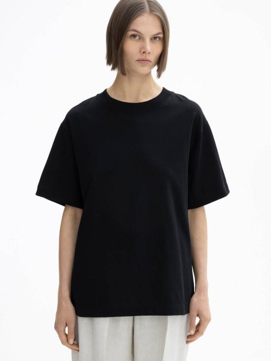  House of Dagmar 반팔 티셔츠 하우스 오브 다그마 오버사이즈 코튼 티셔츠 블랙