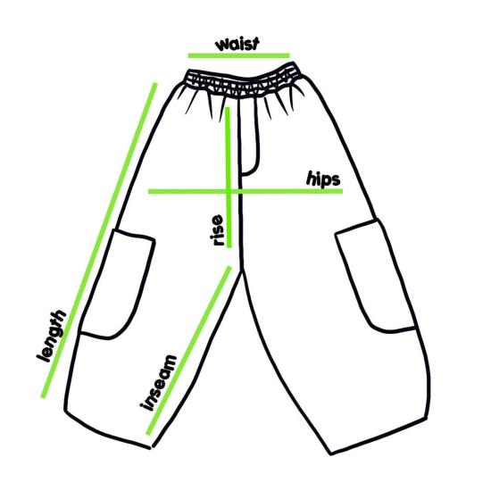  밀스 크롭 팬츠 식사 토마토 셰프 팬트 - MEALS