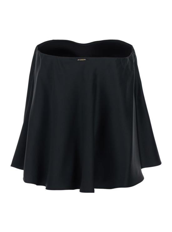  트윈셋 긴팔 티셔츠 라운드넥 긴팔 상의 블랙 - TWINSET