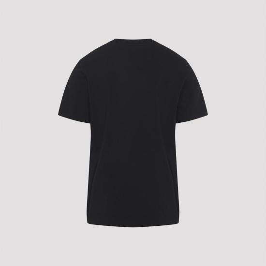  몽클레어 반팔 티셔츠 코튼 티셔츠 블랙 - MONCLER