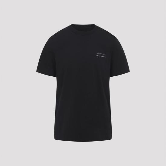 몽클레어 반팔 티셔츠 코튼 티셔츠 블랙 - MONCLER