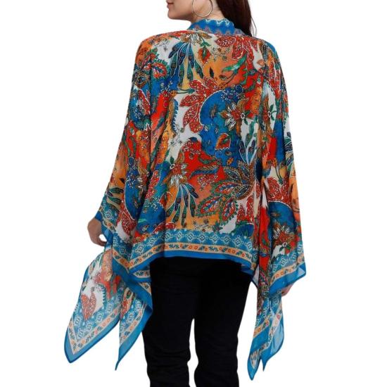  비스마야 가디건 데저트 블룸 기모노 카디건 레드 - VISMAYA