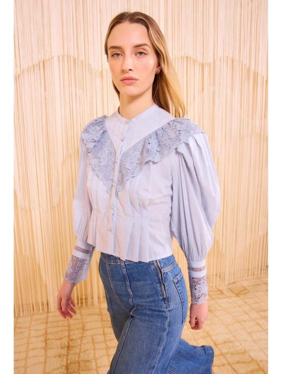  울라 존슨 블라우스 에스더 긴팔 - ULLA JOHNSON