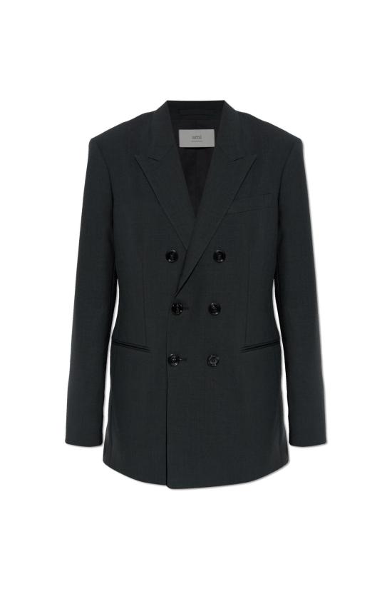  아미 수트 자켓 알렉상드르 마티우시 더블 브레스트 블레이저 블랙