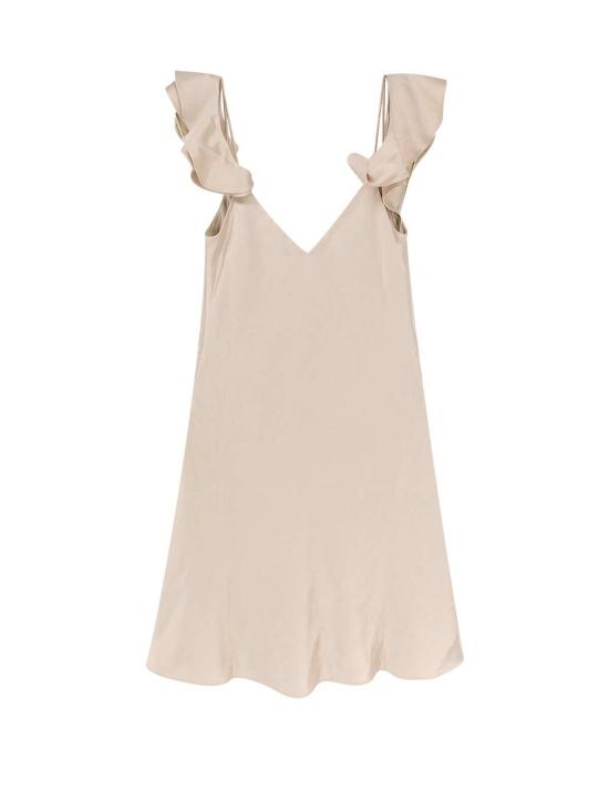  셀프 포트레이트 숏 원피스 드레스 베이지 - SELF PORTRAIT