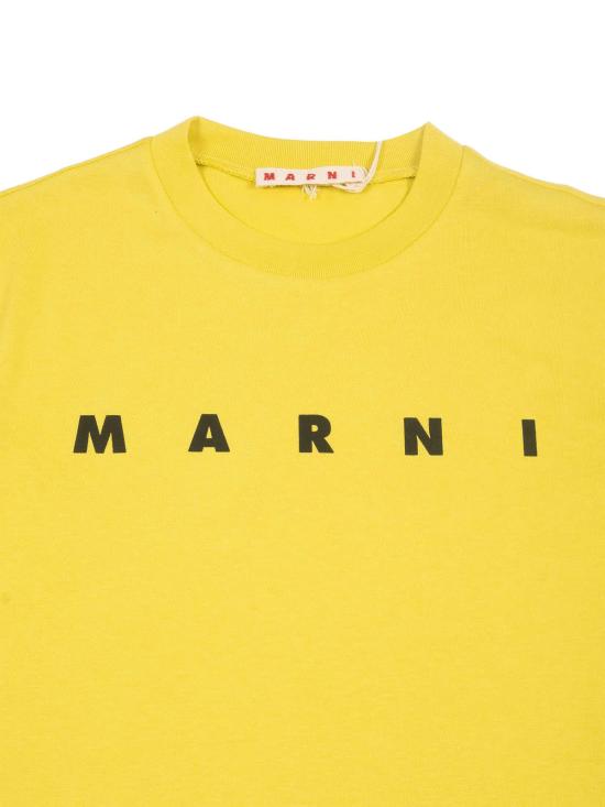  [키즈] 마르니 트레이닝 상의 어린이용  티셔츠 노란색 - MARNI