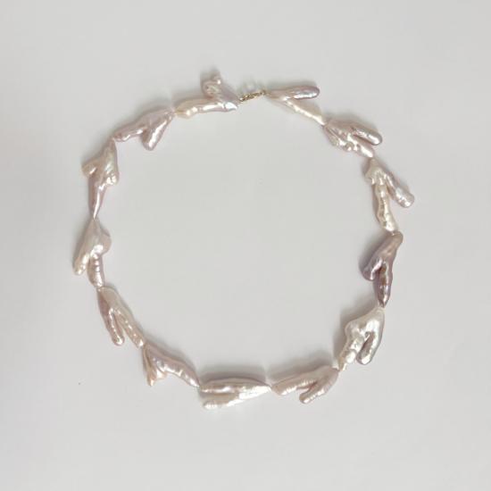  크레시오니 목걸이/팬던트 Crescioni 유기농 진주 목걸이