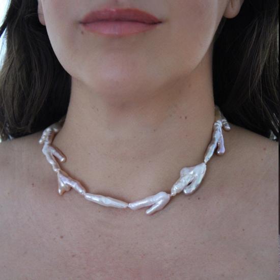  크레시오니 목걸이/팬던트 Crescioni 유기농 진주 목걸이 - CRESCIONI