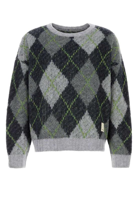  엠포리오 아르마니 스웨터 자수 나일론 혼방