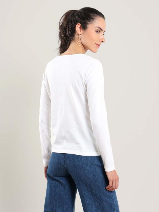  나지라 긴팔 티셔츠 아마 롱슬리브 - NAZEERAH