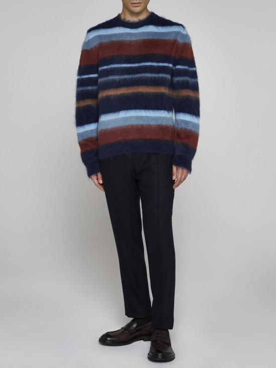  에트로 스웨터 스트라이프 모헤어 혼방  블루 - ETRO