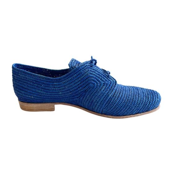  프라우드 메리 풋웨어 로퍼 라피아 옥스포드 블루 - PROUD MARY FOOTWEAR