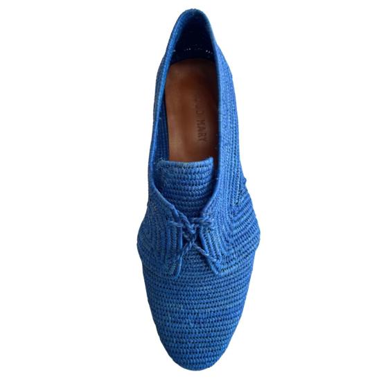  프라우드 메리 풋웨어 로퍼 라피아 옥스포드 블루 - PROUD MARY FOOTWEAR