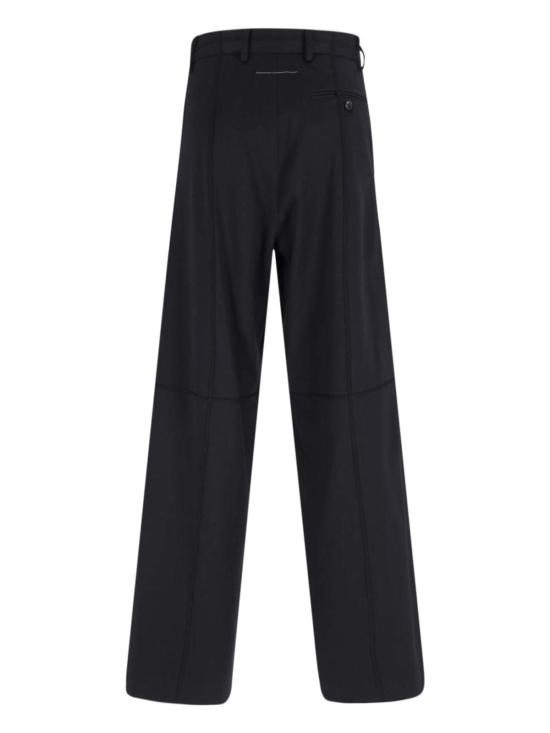  MM6 메종마르지엘라 스트레이트 팬츠 Mm6 메종 마르지엘라 와이드 레그 팬츠 블랙 - MM6 MAISON MARGIELA