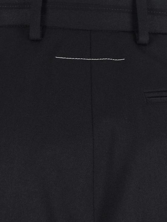  MM6 메종마르지엘라 스트레이트 팬츠 Mm6 메종 마르지엘라 와이드 레그 팬츠 블랙 - MM6 MAISON MARGIELA