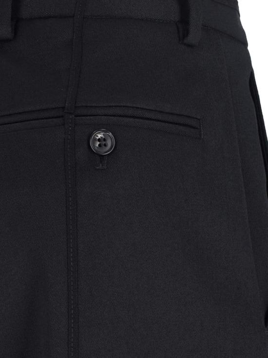  MM6 메종마르지엘라 스트레이트 팬츠 Mm6 메종 마르지엘라 와이드 레그 팬츠 블랙 - MM6 MAISON MARGIELA