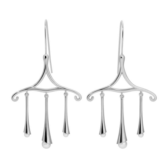  만시 이어링 마안시 샹들리에 스크롤 귀걸이 - MAANCY