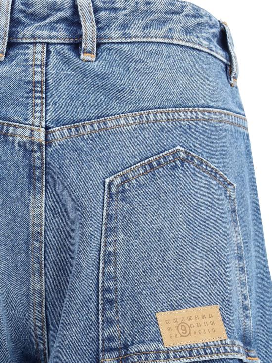  MM6 메종마르지엘라 데님 팬츠 Mm6 메종 마르지엘라 스트레이트 진 미디엄 블루 - MM6 MAISON MARGIELA