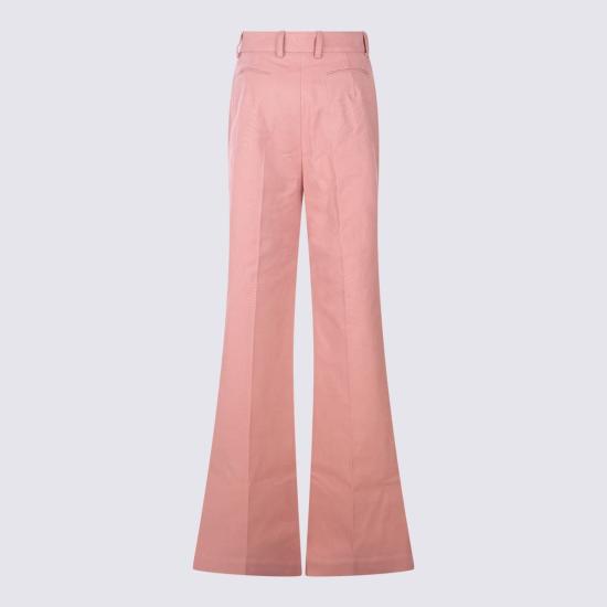  끌로에 스트레이트 팬츠 핑크 코튼  와일드 핑크 - CHLOE