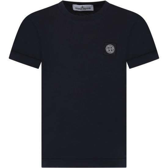  [키즈] 스톤 아일랜드 티셔츠 어린이용  로고 티셔츠 (파란색)