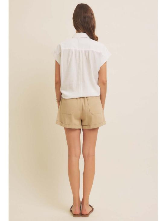  In February 셔츠 2월 엠마 코튼 거즈 버튼다운 오프 화이트 - OTHER BRANDS