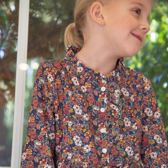  [키즈] Beet World 원피스 키즈 비트 월드 여아용 긴팔 드레스, 앞면 러플 장식 가든 컨페티 드레스