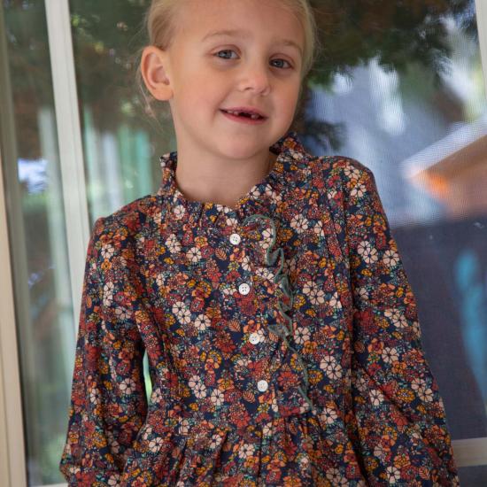  [키즈] Beet World 원피스 키즈 비트 월드 여아용 긴팔 드레스, 앞면 러플 장식 가든 컨페티 드레스 - OTHER BRANDS