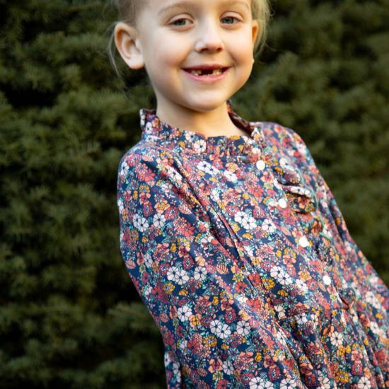  [키즈] Beet World 원피스 키즈 비트 월드 여아용 긴팔 드레스, 앞면 러플 장식 가든 컨페티 드레스 - OTHER BRANDS