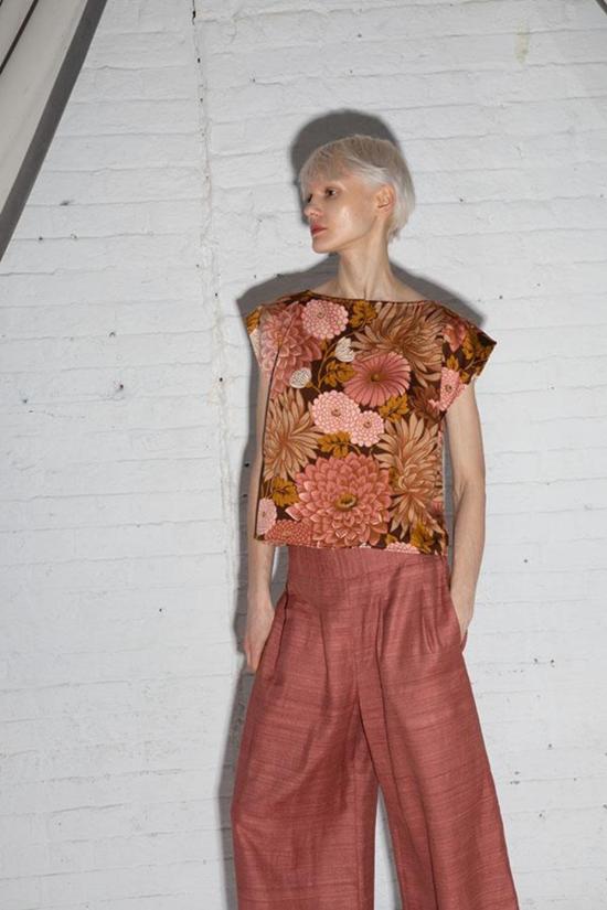  에이치 프레드릭손 블라우스 H. 프레드릭손 플로럴 탑