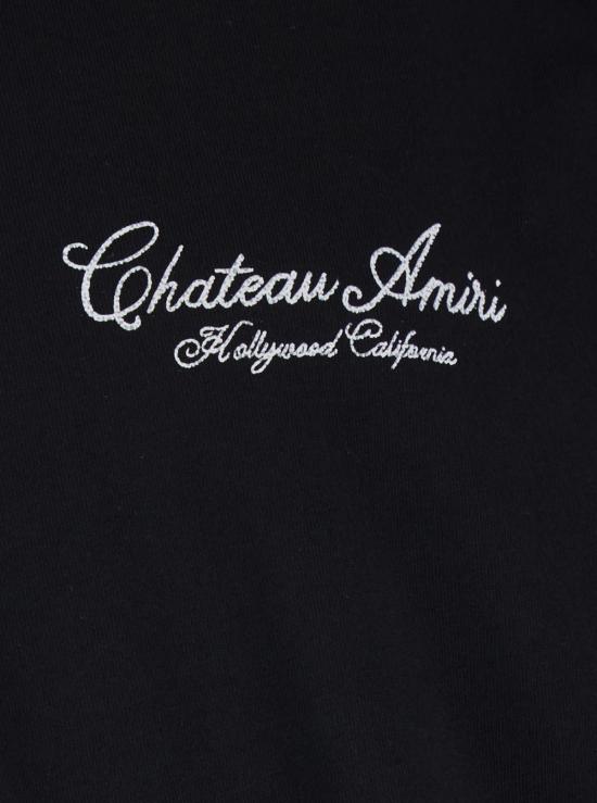  아미리 탑 샤토 스크립트 오버사이즈 티셔츠 블랙 - AMIRI