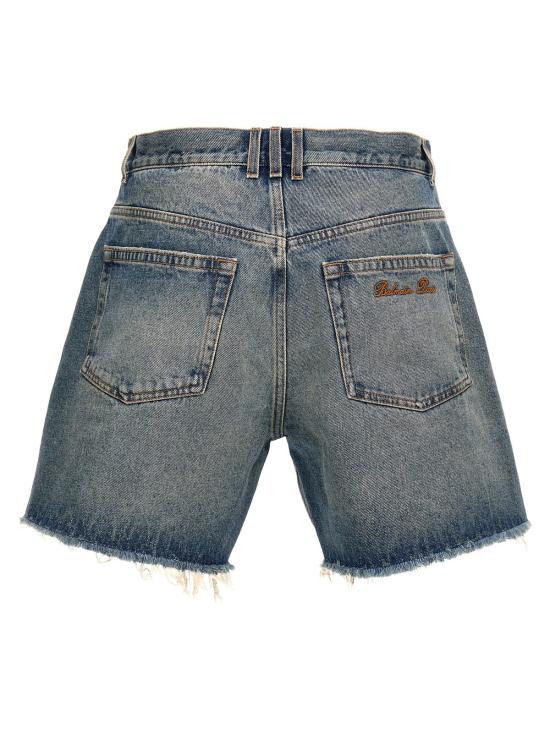  발망 숏팬츠 데님 버뮤다 쇼츠 블루 - BALMAIN