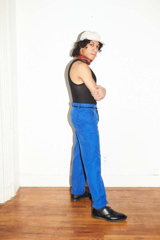  Limited Edition 스트레이트 팬츠 남녀공용 한정판 부가티 작업 바지 (파란색) - OTHER BRANDS