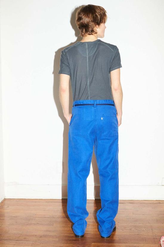  Limited Edition 스트레이트 팬츠 남녀공용 한정판 부가티 작업 바지 (파란색) - OTHER BRANDS