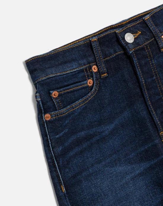  리던 크롭 팬츠 Re/Done Twisted Stove Pipe Jeans 다크 레이디 블루 - RE/DONE