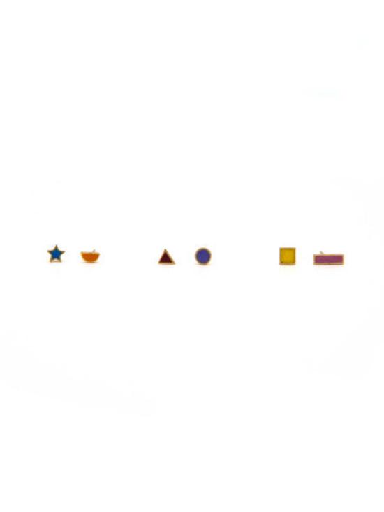  페어 아니타 이어링 미스매치드 타이니 스터드 세트 - FAIR ANITA