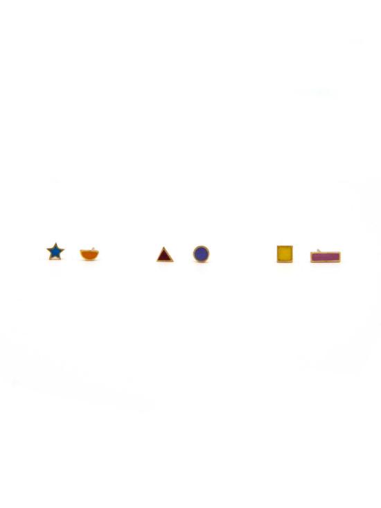  페어 아니타 이어링 미스매치드 타이니 스터드 세트