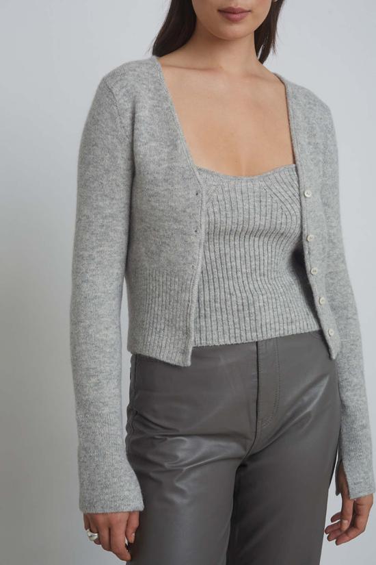  일레븐 식스 가디건 제니 카디 페일 그레이 멜란지 - ELEVEN SIX