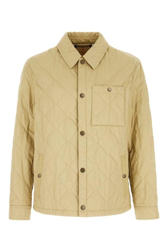  버버리 자켓 카키 그린 코튼 패딩 재킷