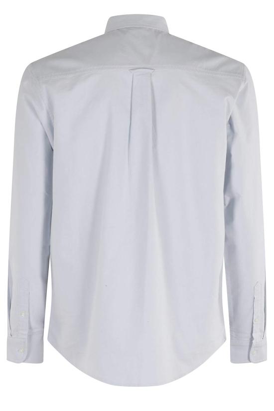  칼하트 긴팔 셔츠 카하트 C 로고  옥스포드  블루 포그 화이트 - CARHARTT