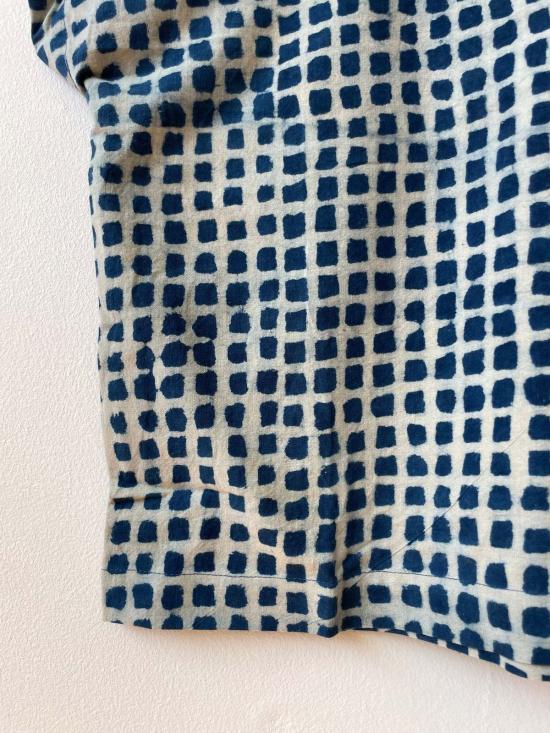  해피 프렌치 갱 블라우스 젤리아 탑 라이트 체크 인디고 - HAPPY FRENCH GANG