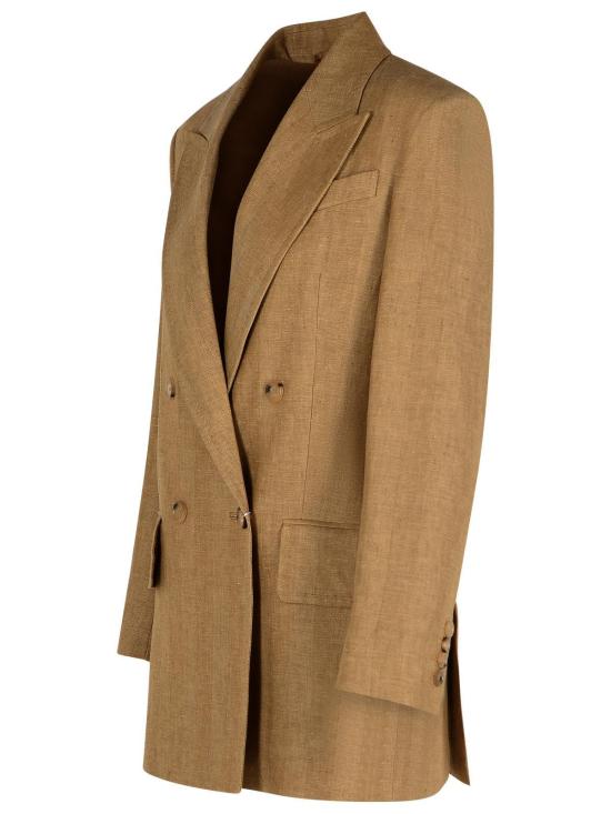  막스마라 자켓 막스 마라 재킷 블레이저 가죽 브라운 - MAX MARA