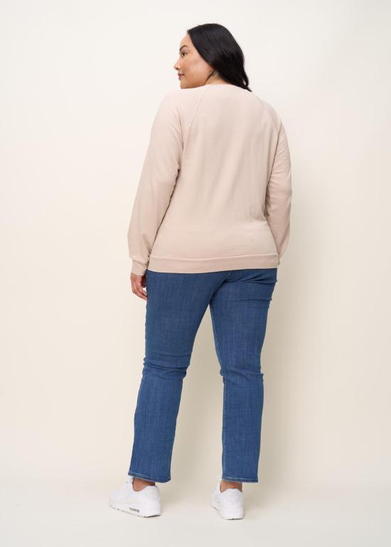  더 스탠다드 스티치 스웨터 스탠다드 스티치 래글런 스웨트셔츠 오트 - THE STANDARD STITCH