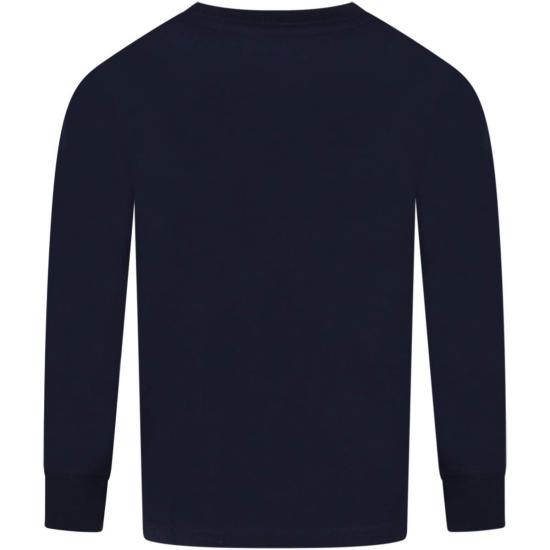  [키즈] 랄프 로렌 트레이닝 상의 어린이용  티셔츠 (빨간색 포니 로고, 파란색) - RALPH LAUREN