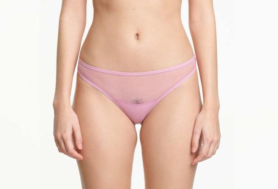  Yasmine Eslami 팬티 Jeanne 기본 메쉬 끈 모브 - OTHER BRANDS