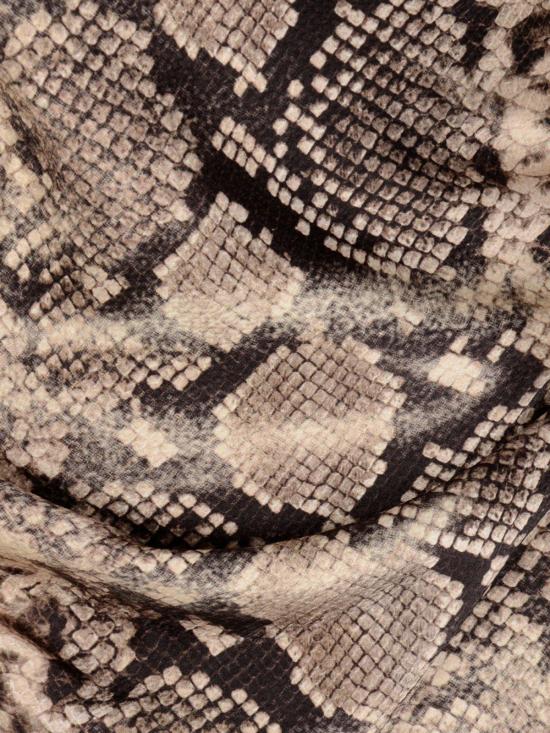  아크네 스튜디오 롱 원피스 새틴 파이톤 프린트 드레스 브라운 - ACNE STUDIOS