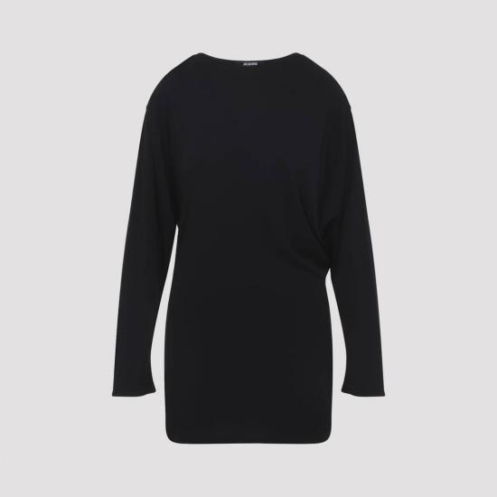  자크뮈스 숏 원피스 미스트랄 미니 드레스 블랙 - JACQUEMUS